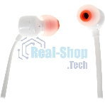 Проводные наушники JBL Tune 110 белый, внутриканальные, Jack 3.5 мм