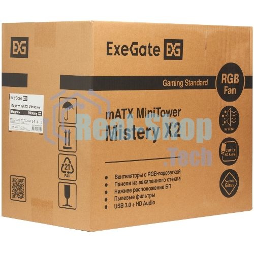 Компьютерный корпус Minitower ExeGate Mistery X2-NPX500