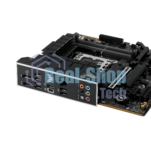 Материнская плата ASUS TUF GAMING B760M-PLUS II, LGA 1700, Intel B760, 4xDDR5, 4xSATA, 3xM.2, 1xPCIe 5.0 x16, 1xPCIe x4, 1xPCIe x1, 1xUSB-A 3.2 Gen 2, 2xUSB-A 3.2 Gen 1, 4xUSB 2.0, 1xUSB-C 3.2 Gen 2x2, 1x2.5Gb LAN, 5x3.5 мм, 7.1, mATX