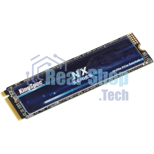 Накопитель SSD KingSpec NX-2Tb, 2000Gb, PCIe 3.0 x4, M.2 2280, NVMe, R/W 3400/3100