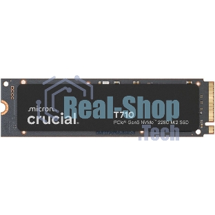 Накопитель SSD Crucial T710 1Tb PCIe Gen5 NVMe 2280 M.2 SSD CT1000T710SSD8