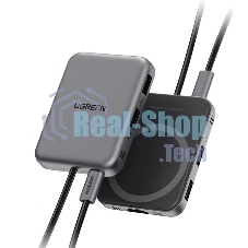 Док-станция UGREEN CM896 65759_ 7-в-1 7-in-1 4K/60Hz 1*HDMI&1*USB-C&2*USB-A&1*SD Card Slot&1*TF Card Slot USB-C Hub. Цвет: серый космос Док-станция UGREEN CM896 65759_ 7-в-1 7-in-1 4K/60Hz 1*HDMI&1*USB-C&2*USB-A&1*SD Card Slot&1*TF Card Slot USB-C Hub. Цвет: серый космос
