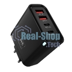 Сетевое зарядное устройство MORE CHOICE NC95 2USB+2Type-C 3.0A PD 65W, черный