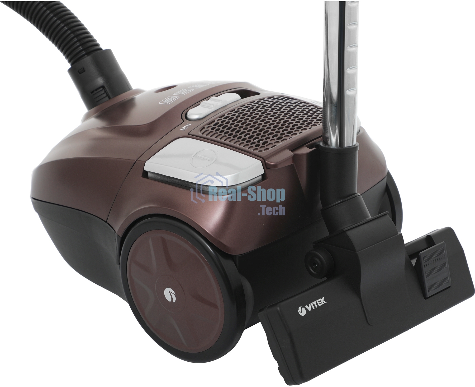 Пылесос Vitek VT-8138 коричневый/черный, 350/2200 Вт, уборка сухая, пылесборник мешок 2 л