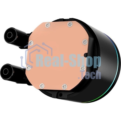 Система охлаждения PCCooler DA360 Pro ARGb Digital BK (300W, 360мм, LED temp., Black, ARGb/Fans: 3x120мм, 75.8CFM, 33.7dBA, 2200RPM/Pump height 57мм, 28dBA, 3000RPM, Rad thickness 27мм/S: 1851, 1700, 1200, 20XX, 115X, AM5, AM4)