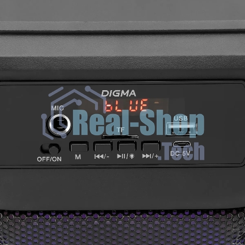 Минисистема Digma D-MC1705 черный 100Вт FM USB BT micro SD