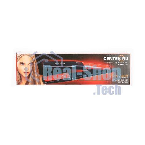 Щипцы для завивки волос Centek CT-2027 черный/красный, 31 мм, 230 °C, 1 режим