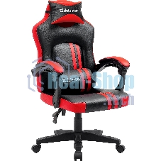 Кресло Defender MERCURY BLACK/RED черный/красный, экокожа