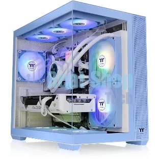 Компьютерный корпус Thermaltake View 380 TG ARGB синий без БП ATX 6x120мм 2x140мм 1x200мм 2xUSB3.0 audio bott PSU