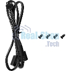 Вентилятор для корпуса DEEPCOOL FD12 черный, 120 мм, 2050 об/мин, 26.9 дБ, 4 pin