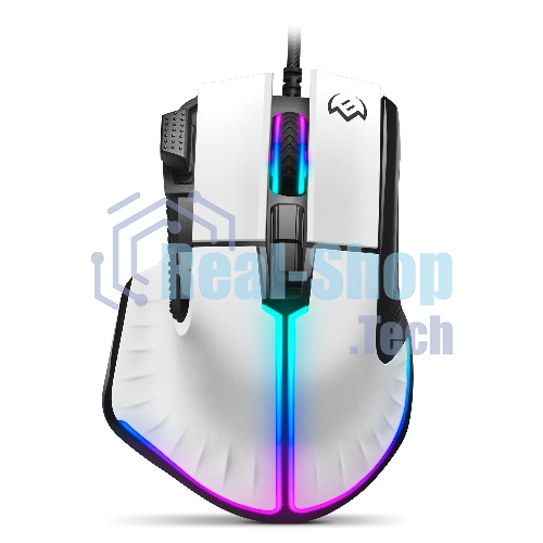 Мышь проводная SVEN RX-G990 белый, 12400 dpi, USB, кнопки - 9