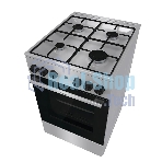Плита газовая Gorenje GGI5A21XJ серебристый, конфорок 4 газовых, духовка 61 л, 50 см x 85 см x 59.4 см