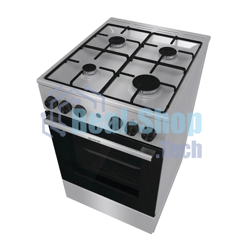 Плита газовая Gorenje GGI5A21XJ серебристый, конфорок 4 газовых, духовка 61 л, 50 см x 85 см x 59.4 см
