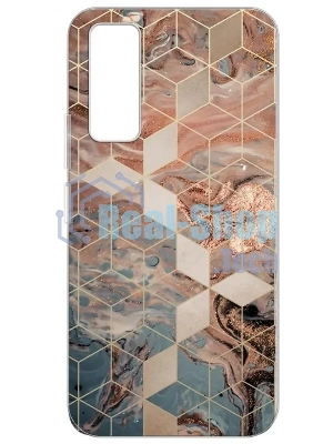Чехол (клип-кейс) Gresso для Vivo Y53s 4G Air золотистый/синий (GR17AAAE9792)