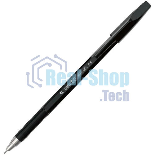 Набор ручек шариковых Deli Think EQ8-BK, черные чернила (12шт), линия 0.5мм
