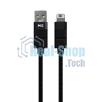 Дата-кабель MORE CHOICE (4620202554826) K87i 2м USB 2.4A для Lightning - 2м, черный