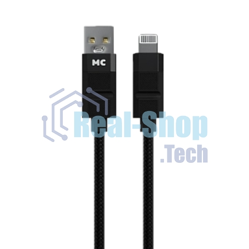 Дата-кабель MORE CHOICE (4620202554826) K87i 2м USB 2.4A для Lightning - 2м, черный