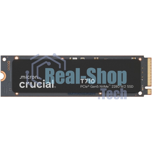 Накопитель SSD Crucial T710 2Tb PCIe Gen5 NVMe 2280 M.2 SSD CT2000T710SSD8