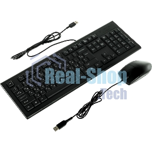 Комплект клавиатура+мышь A4Tech KR-8520D проводной, USB, 1200 DPI, чёрный