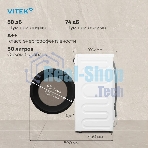 Стиральная машина Vitek VT-WSE8201 класс: A+++ загр.фронтальная макс.:8кг белый инвертор