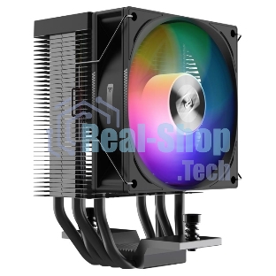 Кулер PCCooler R400 ARGb черный 92мм алюминий+медь 2200r m 30db 4-pin 180W 133мм