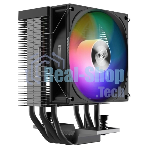 Кулер PCCooler R400 ARGb черный 92мм алюминий+медь 2200r m 30db 4-pin 180W 133мм