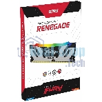 Оперативная память Kingston Fury Renegade, DDR5, 16Gb (1x16Gb), 7200MHz, CL38, DIMM, радиатор, RGB, черный