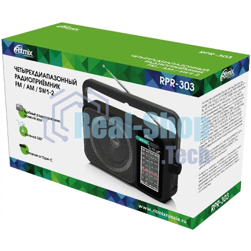 Радиоприемник Ritmix RPR-303, черный