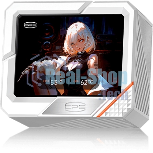 Система охлаждения PCCooler GT360 ARGb Display WH (310W, 360мм, LED temp., белый, ARGb/Fans: 3x120мм, 99CFM, 41.5dBA, 3000RPM/Pump 15dBA, 2600RPM, Rad thickness 27мм/S: 1851, 1700, 1200, 115X, AM5, AM4)