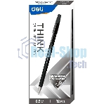 Набор ручек шариковых Deli Think EQ8-BK, черные чернила (12шт), линия 0.5мм