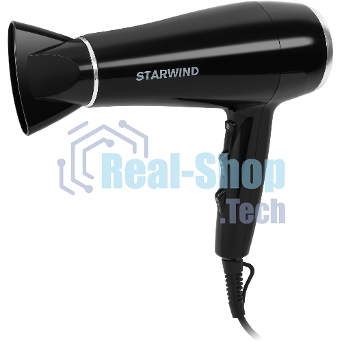 Фен Starwind SHD 7080 черный/хром, 2200 Вт, ионизация