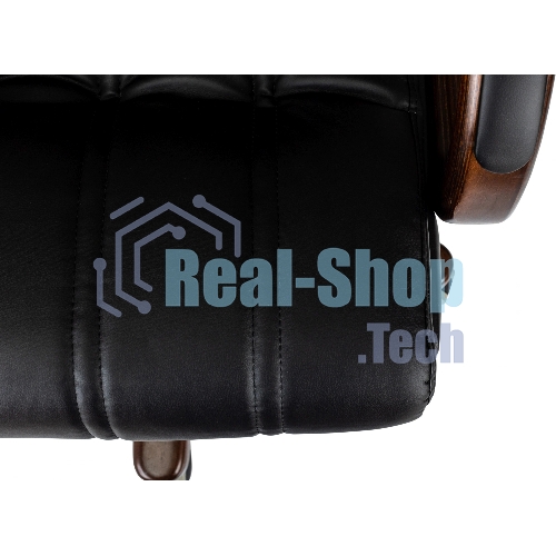 Кресло Бюрократ T-9932W-LOW-Eco черный, экокожа