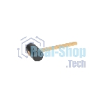 Киянка резиновая Kranz KR-12-8144 680 г, черная резина, деревянная рукоятка