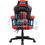 Кресло Defender MERCURY BLACK/RED черный/красный, экокожа