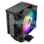 Кулер PCCooler R400 ARGb черный 92мм алюминий+медь 2200r m 30db 4-pin 180W 133мм