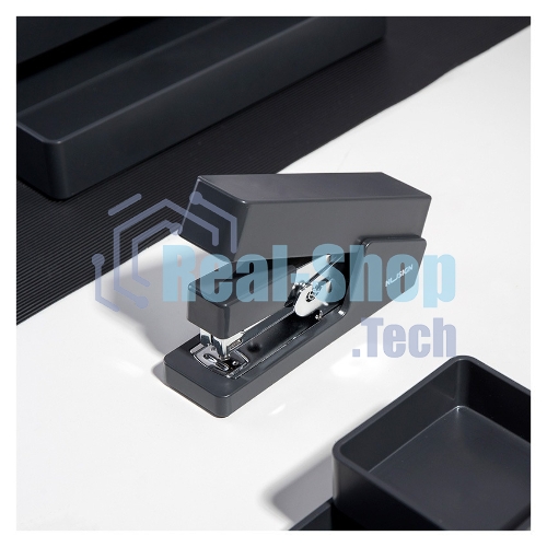 Степлер Deli ENS081BLACK Nusign 24/6 26/6 (25листов) черный 100скоб коробка