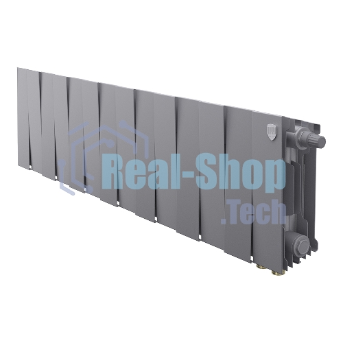 Радиатор биметаллический Royal Thermo PianoForte 200 серебристый VR80- 14 секц.