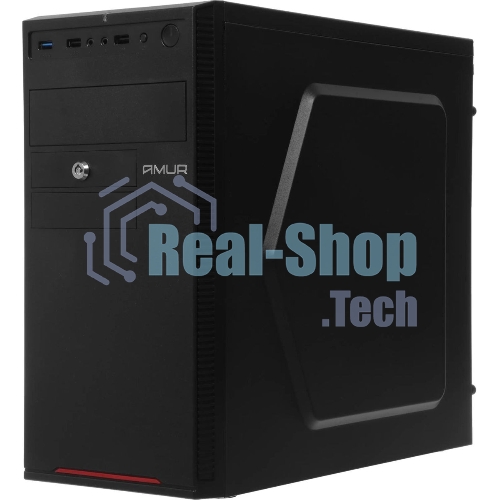 Компьютер Amur Нарвал B7I21 MT i3 12100 (3.3) 16Gb SSD 256Gb UHDG 730 FreeDOS GbitEth 400W мышь клавиатура черный (RUS) (2147002)