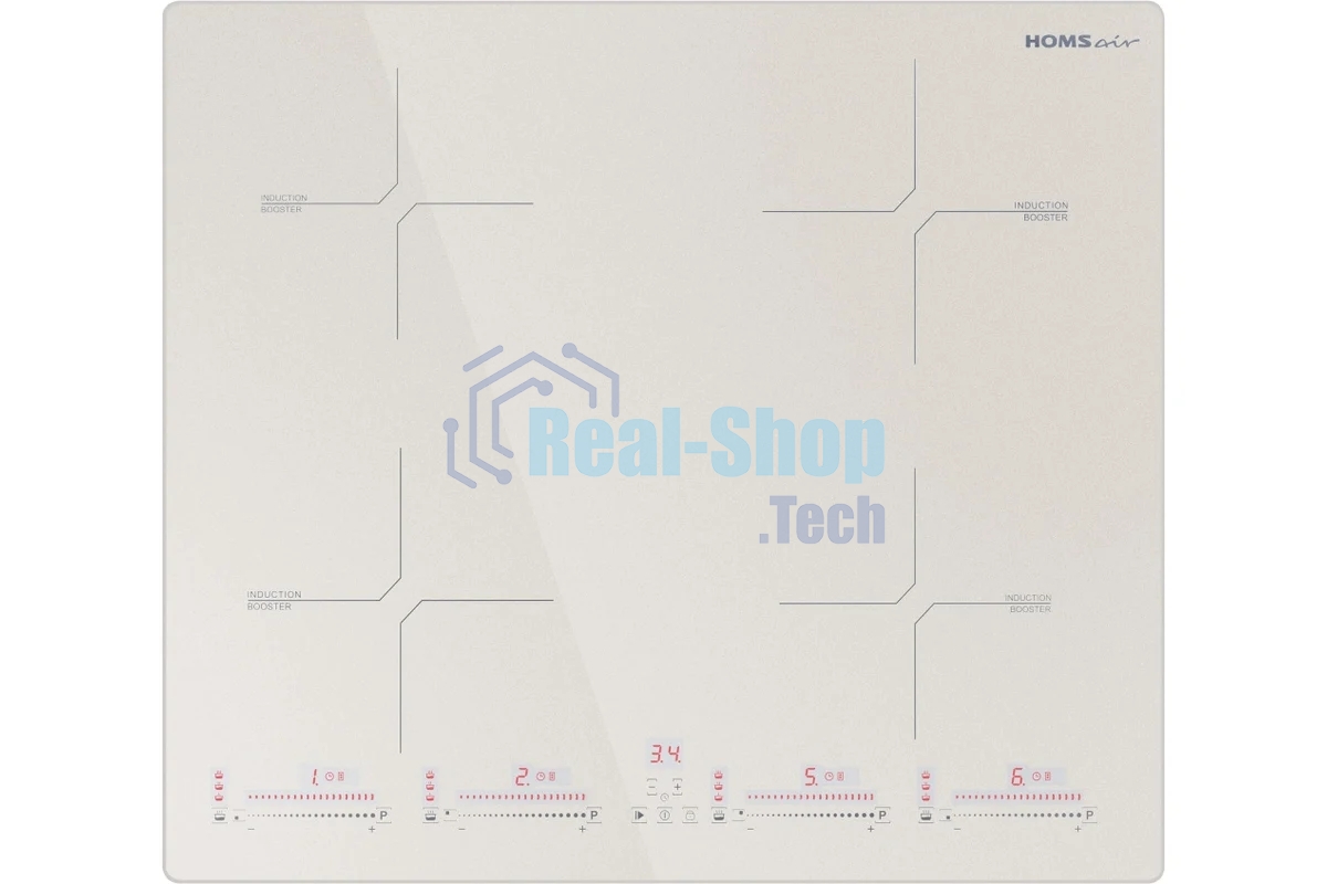 Индукционная варочная панель HOMSair HIC64SBG Inverter независимая, бежевый