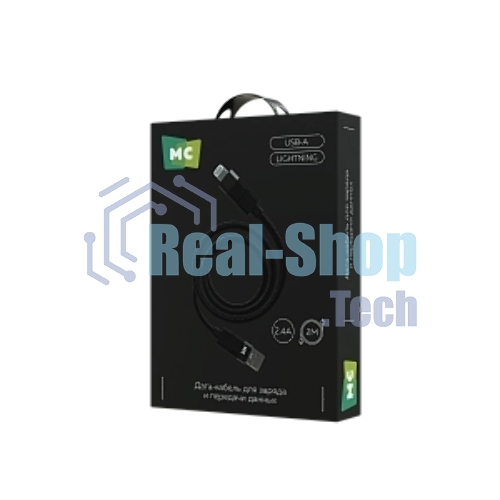 Дата-кабель MORE CHOICE (4620202554826) K87i 2м USB 2.4A для Lightning - 2м, черный