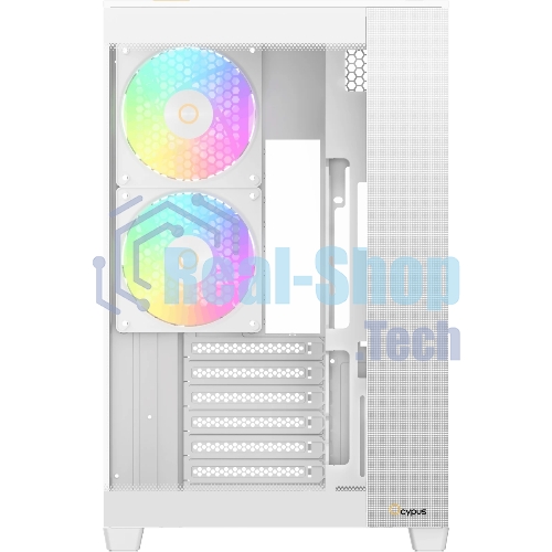 Корпус Ocypus Delta C74 ARGB White, Midi-Tower, белый, 2 x 120 мм