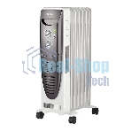 Обогреватель масляный Ballu Turbo BOH/TB- 07FH 1500 (7 секций), белый, 1500 Вт, 24 м2, механический термостат