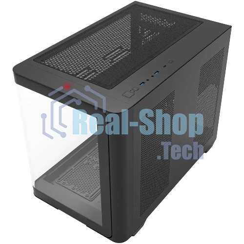 Компьютерный корпус Bloody BD-CC112 черный без БП mATX 9x120мм 2xUSB 3.0 audio bott PSU