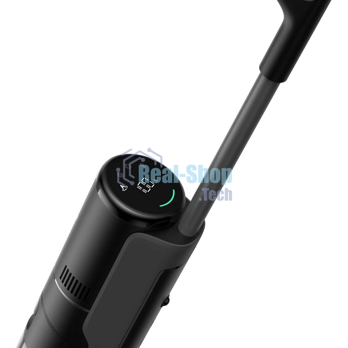 Пылесос вертикальный моющий Dreame H12Pro Flex Reach черный, питание от аккумулятора, 400 Вт, уборка влажная/сухая, пылесборник 0.7 л