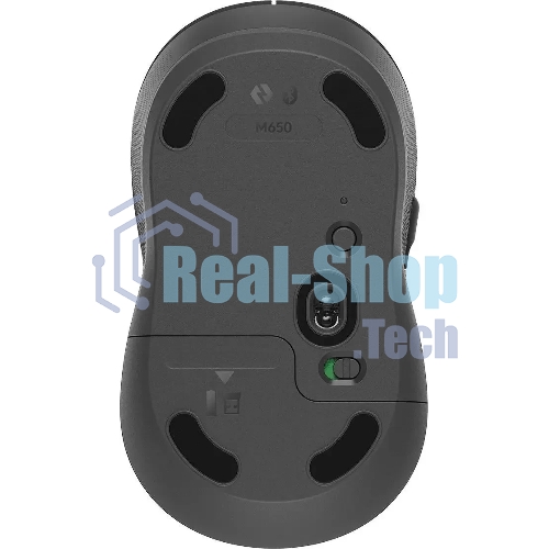 Мышь беспроводная Logitech M650 графитовый, 4000 dpi, радиоканал, Bluetooth, USB, кнопки - 5