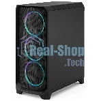 Корпус Fractal Design Meshify 3 Black RGB TG Light Tint, Midi-Tower, чёрный, 3 x 140 мм