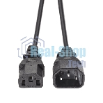 Кабель монитор - компьютер 1.8 м 220V (UPS -> устройство) VDE 3Gx0.5мм QUST(Aopen) ACE001-1.8м