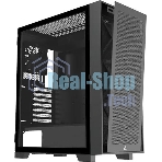 Компьютерный корпус Montech AIR 1000 LITE черный без БП ATX 1x120мм 3x140мм 2xUSB3.0 1xUSB3.1 audio bott PSU