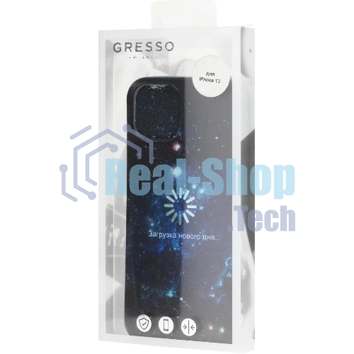 Чехол (клип-кейс) Gresso Meridian, для iPhone 13, черный gr17aaae8891