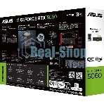 Видеокарта Asus GeForce RTX 5060 LP BRK, NVIDIA RTX 5060, 8Gb, GDDR7, 128 bit, PCI-E 5.0, HDMIx2, DPx1, HDCP, 2580 MHz